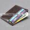 Casual Style Custom Personalized High quality Car Pocket Wholesale Real Genuine Leather Portable Simple Card Holder