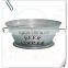 household round big metal ice bucket
