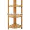 bamboo triangle display shelf