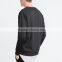 OEM high quality Round neck sweatshirt with Long sleeves Contrasting cuffs and hem mens fashion sweatshirt wholesale
