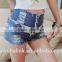summer night bar high quality women high waist sex short jeans
