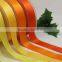 Red high density polyester ribbon for wedding decoration