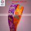 Wholesale High Quality Purple and Orange Dragon Fly Printed Satin Ribbon
