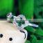 Spritual charm accessory Lucky Clover design top zircon diamond sterling 925 silver open ring