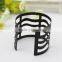 yi wu black metal bangle jewelry sexy lady's punk style gold hollow bangle arm cuff from yi wu
