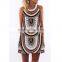best-selling cheap sleeveless tribal african digital print dress