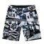 black breathable camo shorts for men