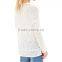 drop shoulder long sleeve soft slub round neck sweaters pullover women 2015