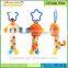 New Animal Dog Soft Stuffed Plush Crib Bed Hanging Hand Rattles Baby Toys