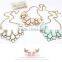 CHARM CRYSTAL FLOWER CHOKER CHUNKY STATEMENT BIB PENDANT CHAIN COLLAR NECKLACE