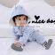 B22441A 2017 Autumn New on sale baby clothes cute cartoon Fleece lined rompers
