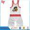 OEM sublimation wholesale mens white custom wrestling singlet