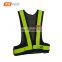 PVC reflective tapes mesh fabric traffis safety waistcoat for driver