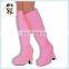 Go Go Girl Hippie Fancy Dress Leather Boot Shoes Covers HPC-0903