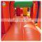 inflatable slide sport games football obstacle course for kids