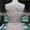 1A1045 Dreamy Light Pink Crocheted Lace Sash 3D Flowers Appliqued Sleeveless Evening Dress Prom Dress Bridesmaid Dress