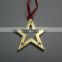 High quality golden star design Christmas decoration ornaments