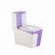 Bathroom ceramics big square slivery colored top sell one piece toilet wc