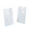 Eco Friendly Smell Proof Laminated Foil All White 3 Side Sealing Packaging Bags Heat Seal