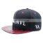 5 panel custom design snakeskin bill snapback caps