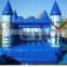 blue medium inflatable halloween haunted house bouncy castle in china