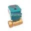 CTF001 series mini large torque 24v electric actuators ball valve with manual control 2-way motorized ball valve