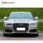 S8 body kits fit for AD A8 after 2015 year to S8 style  PP material with exhaust muffler