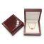 Custom logo Luxury wooden ring box pendant paint jewelry packing box with LED light