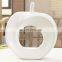 Home decoration souvenir gift apple shape ceramic christmas craft