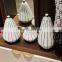 Nordic Minimalist Modern White Ceramic Hand painted Black Line Vase Decor Home