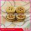 burned rim small size holes square wooden shirts skirt knitwear button