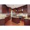 Top one cabinetry supiler free 3D design red cherry solid wood Roman column kitchen cabinet