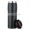 Personalized Black Double Wall Stainless Steel Water Bottles 360ml