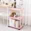 Easy Slid Home Multifunction Foldable Sort Out Washbasin PP Plastic Organizer Laundry Room Bathroom Storage Rack with Wheels