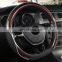 Autoaby Classic Carbon Fiber Pattern Car Steering Wheel Cover Four Seasons Universal 3D Lattice Non-slip Pattern