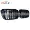 2-Slat New X3 X4 G01 G02 ABS  front bumper grille grill fit for BMW X3 X4 G01 G02 2019 2020