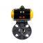 COVNA DN150 6 inch EPDM Lined Flange Type Double Acting Pneumatic Actuator UPVC Plastic Butterfly Valve