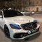Car auto parts for Mercedes Benz W222 S class 2014-2020 year facelift  S63 AMG model include front bumper and rear bumper