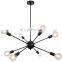 Retro Industrial Sputnik Chandelier Nordic LED Pendant Lights Creative Ceiling Hanging Lighting For Living Room Dining Room