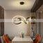Hot Sale LED Indoor Chandelier Lamp for Hotel Living Room European Modern Linear Ring Pendant Light