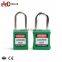 China Factory Waterproof Insulation Long Steel Shackle Pa Lock Body Plastic Safety Padlock