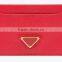High Quality Fashion Genuine Saffiano Leather Branded Credit Card Holder Pocket Wallet