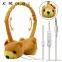 Factory price Volume control lovely plush kids Headphones