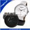 New Hot Sale Black Genuine Leather Strap Unique Quartz Wrist Watches