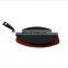 Cast iron oval sizzling plate non-stick steak pan with removable handle