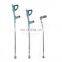 Super high quality medical comfortable walking adjustable aluminum alloy elbow crutches