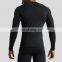 Men Tight Gym Long Sleeve Sport Shirts Custom Compression Bodybuilding Running Workout Tops 88polyester 12spandex