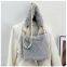 038Square bag Plush bag Cute one shoulder oblique straddle bag Fashion handbag Pearl chain