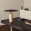 Nordic post-modern travertine table lamp ins style light luxury designer model room, art living room, bedroom bedside table lamp