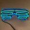 Party Decoration Flashing 2 Colors in 1 Glasses EL Wire LED Party Shutter Glasses Light up Sunglasses